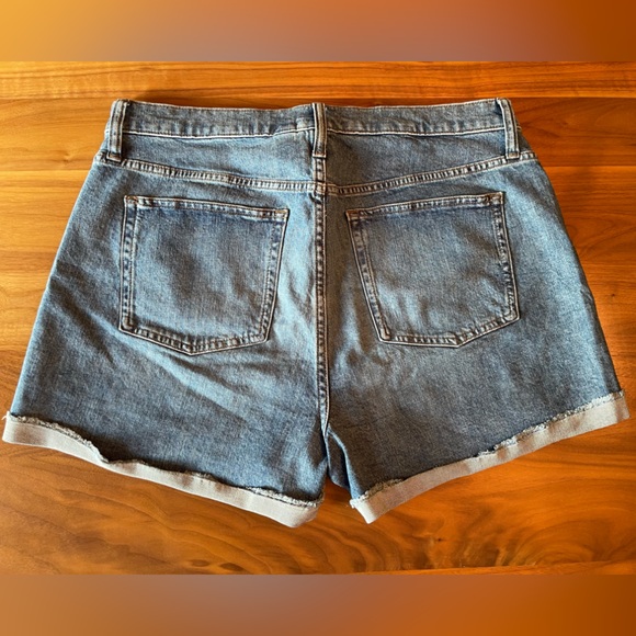 J.Crew High-Rise Jean Shorts, Size 32, Raw Cuffed Hem - Picture 2 of 10